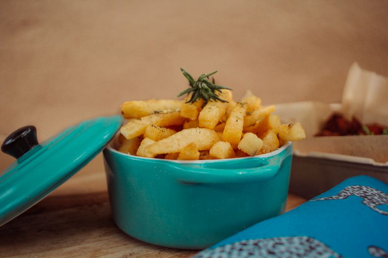 Truffle parmesan fries side dish